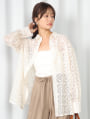 レースロングシャツ