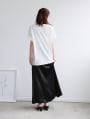 ヴィンテージサテンセミフレアスカート