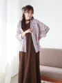 マルチストライプルーズフィットシャツ