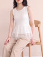 裾チュールドッキングインナー