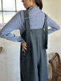 カットシャーリングボトルネックロンT
