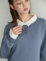 【cestmignon_mauセレクト】ダンボール衿付き切り替えドッキングプルオーバー