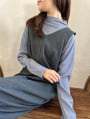 前後2wayミックスカラーオールインワン