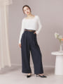 【cestmignon_mauセレクト】 【SETUP対応】【U150サイズあり】ツータックワイドパンツ