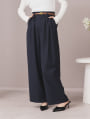 【cestmignon_mauセレクト】 【SETUP対応】【U150サイズあり】ツータックワイドパンツ