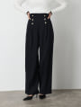 【cho____07セレクト】 ハイウエストマリンワイドパンツ