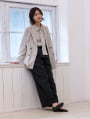 タックワイドパンツ
