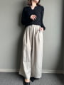 タックワイドパンツ
