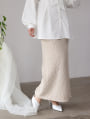 ツイード風MIXスラブナロースカート