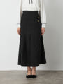折り返しデザインロングスカート