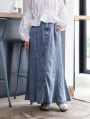 デニムフレアマーメイドスカート