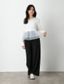 リラックスプリーツパンツ