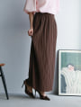 カットジョーゼット細プリーツナロースカート