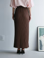 カットジョーゼット細プリーツナロースカート