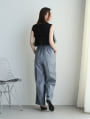【kannaセレクト】 サスペンダー付きワイドパンツ
