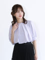 【MARIAセレクト】 衿元パール付きボウタイブラウス