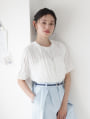 【manaodaysセレクト】 タックフリルTシャツ