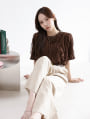 【manaodaysセレクト】 タックフリルTシャツ