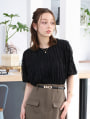 【manaodaysセレクト】 タックフリルTシャツ