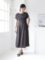 【manaodaysセレクト】 前後2wayウエストタックワンピース