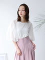 【manaodaysセレクト】 【接触冷感】チュールドッキングスリーブTシャツ