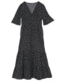 カシュクールドットロングワンピース
