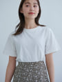 ニュアンスカラークルーネックTシャツ