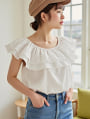 2wayフリルカラーブラウス