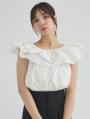 2wayフリルカラーブラウス