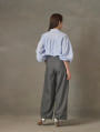 ベルトデザインタックワイドパンツ