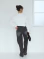 ローライズワイドストレートデニムパンツ