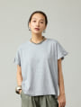袖フリルTシャツ