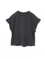 袖フリルTシャツ