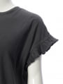 袖フリルTシャツ