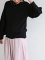 【先行特別価格】前後2WAYボリュームスリーブ裾タック静電気防止ニット