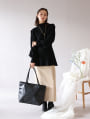 【A4対応】編み込み風トートバッグ