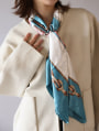 カラーコンビ大判スカーフ