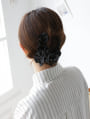 フリルヘアバンスクリップ