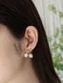 リボンフラワーピアス